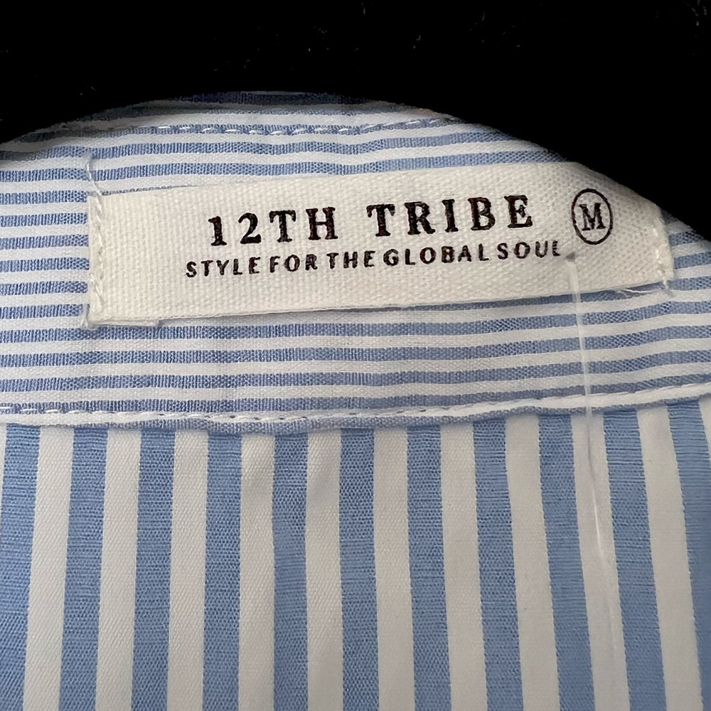 12th Tribe Lanna Pinstripe Mini Dress - Picture 11 of 14